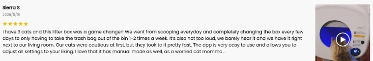 Automatic Litter Box Customer Feedback Automatic Litter Box Customer Feedback
